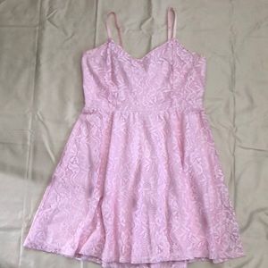 Light pink lace dress